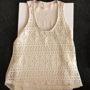 Lacy Knitted Flowy Tank